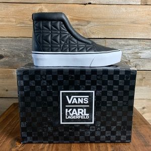 Vans Karl lagerfeld sk8 hi black 9 platform shoes